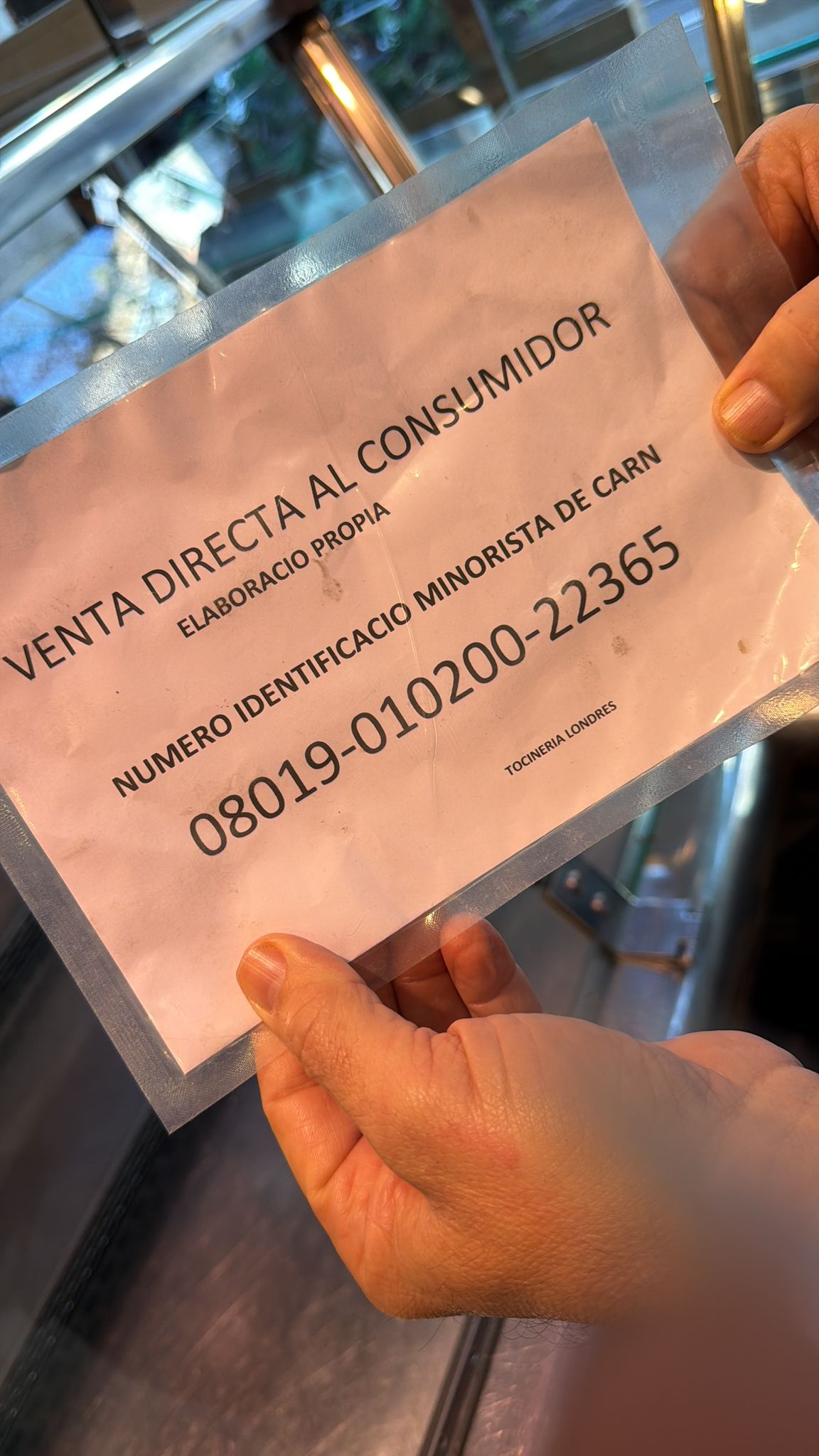 Carnicería en traspaso en Calle de Londres