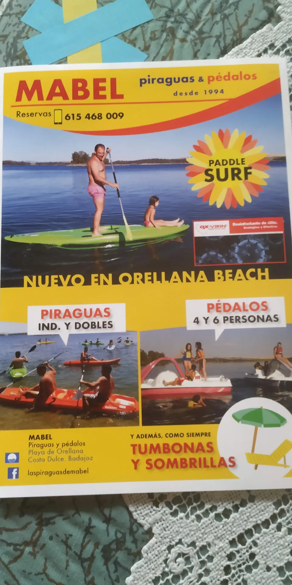 Venta de empresa de alquiler de kayaks y material náutico en Extremadura, España