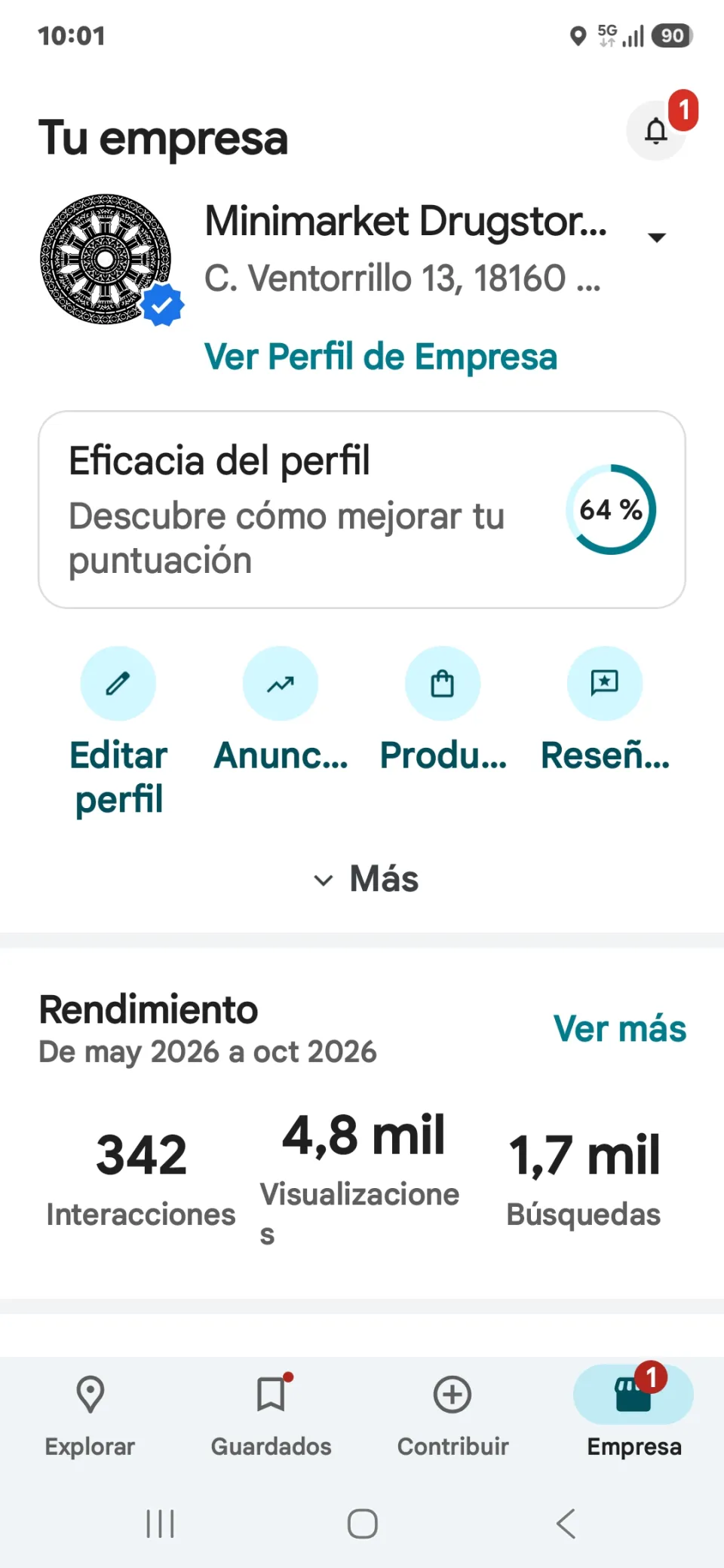 Traspaso de tienda de alimentación en Calle Ventorrillo 13, Guejar Sierra