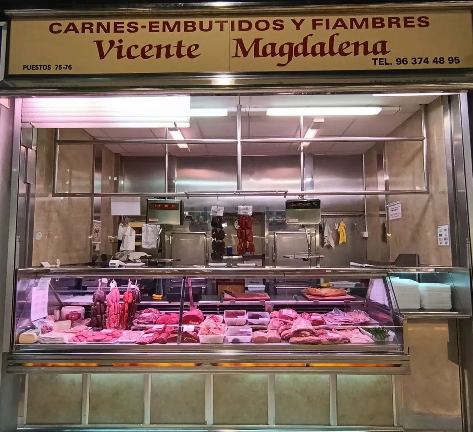Metzgerei zur Übernahme in der Plaza Barón del cortes im Mercado de Ruzafa, Valencia