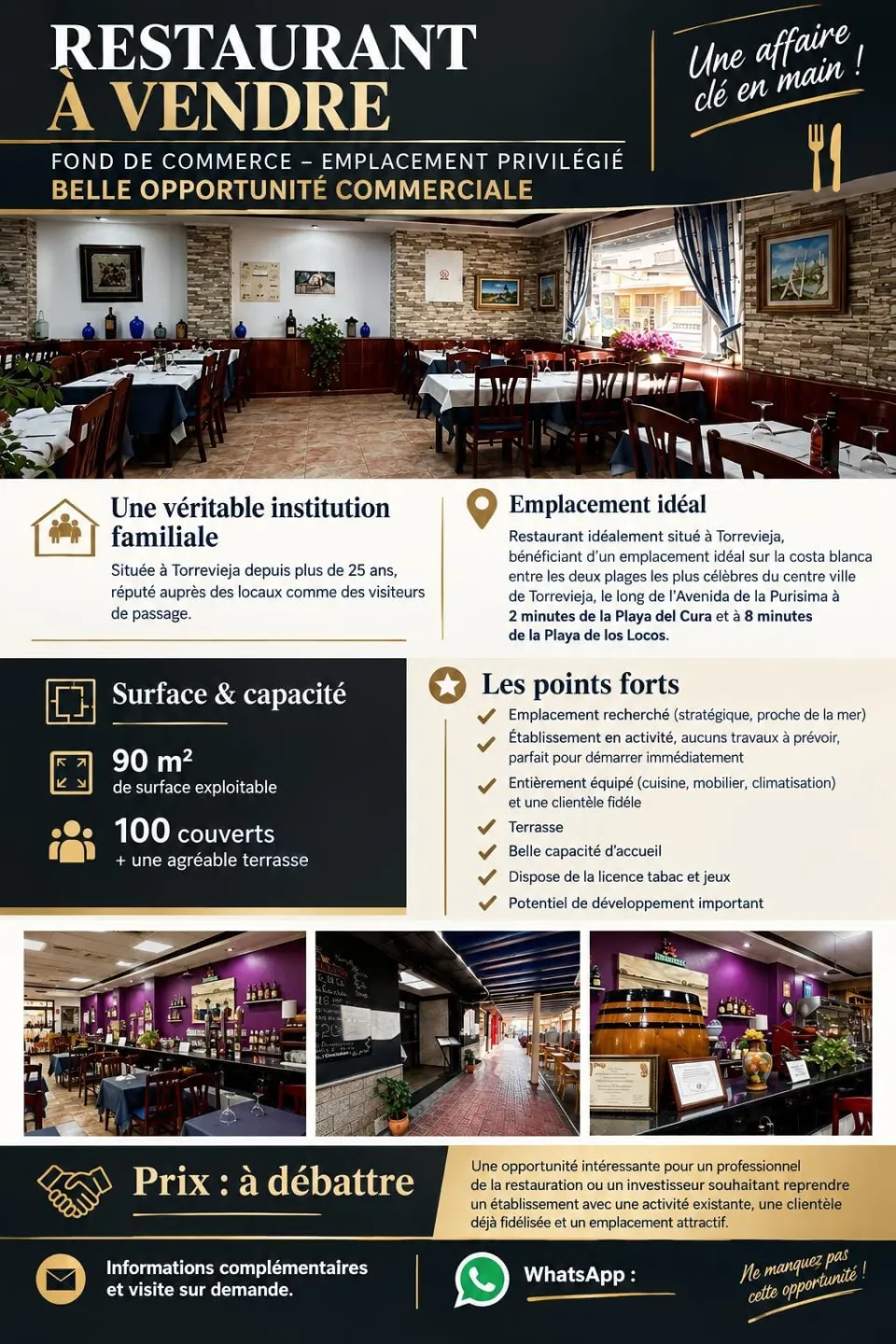 Traspaso de restaurante en Torrevieja, España